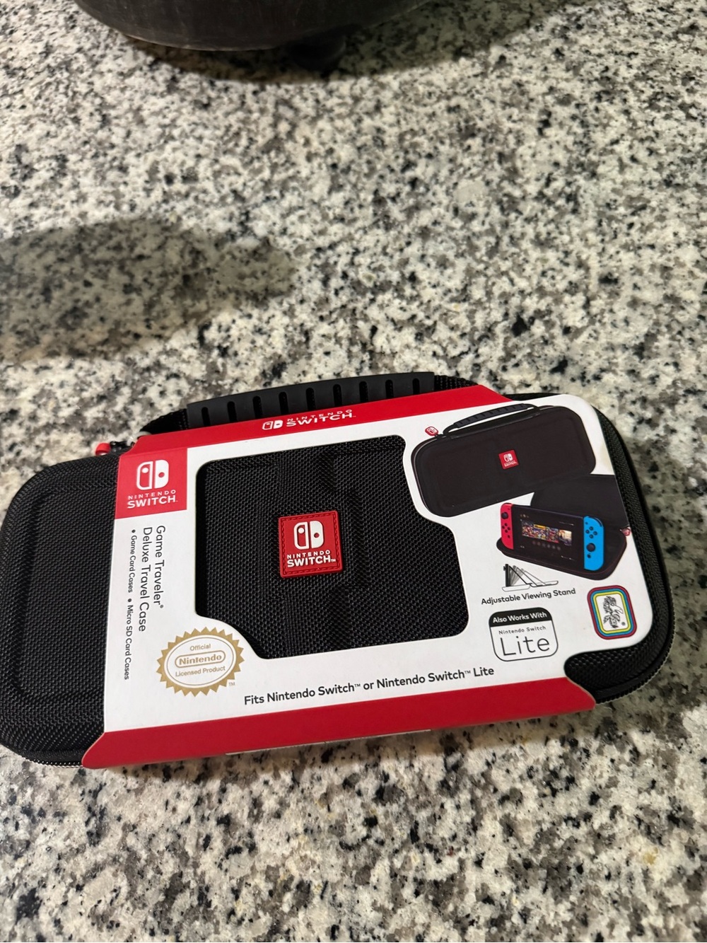 Nintendo Red and Black Game Traveler Deluxe Travel Case
